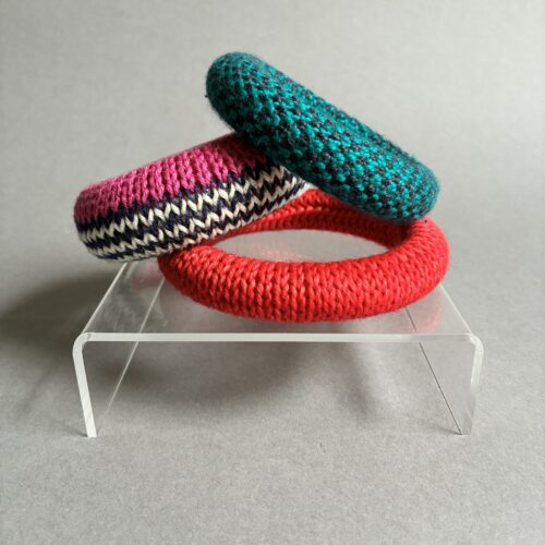 Knitted Bangle Bracelet <br>with Marny Kindness (F26)