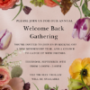 Welcome Back Event