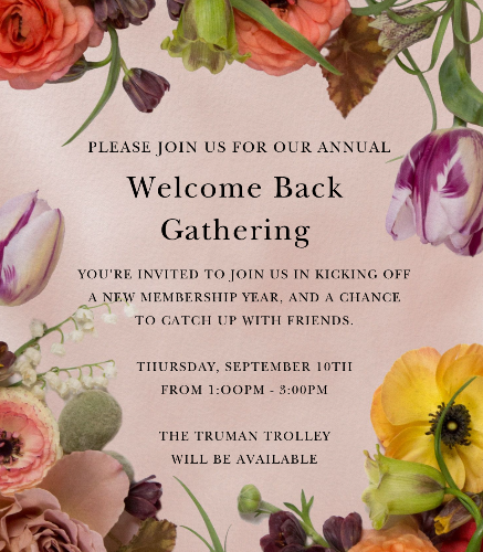 Welcome Back Event